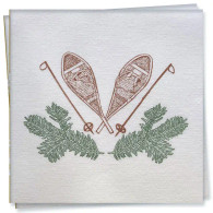 Snowshoe Dinner Napkin