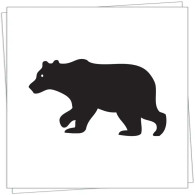 Black Bear Cocktail Napkin