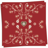 Edelweiss Red Dinner Napkin
