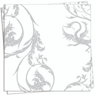 White Dragon Dinner Napkin