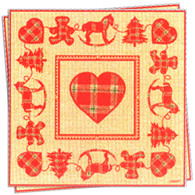 Rocking Horse Cocktail Napkin