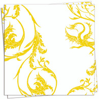 Gold Dragon Cocktail Napkin