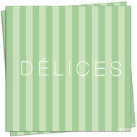 Delices Green Cocktail Napkin