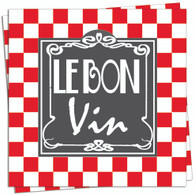 Le Bon Vin Cocktail Napkin