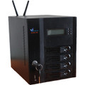 High Speed 4-bay Network Area Storage NAS built on Standard PC motherboard and LINUX-UBUNTU server and desktop client with remote graphical desktop capabilities