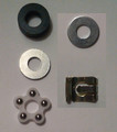 Replacement Office Chair Shock Cylinder Hardware Kit Clip Bearing  and Washers 