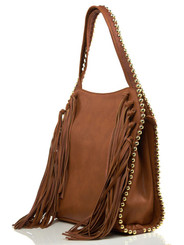 Grayelle Fringe Bag -Cognac