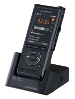 Olympus DS-9500 in docking station.