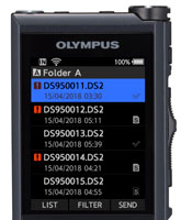 Olympus DS-9500 Complete workflow integration in real time with wifi capability.