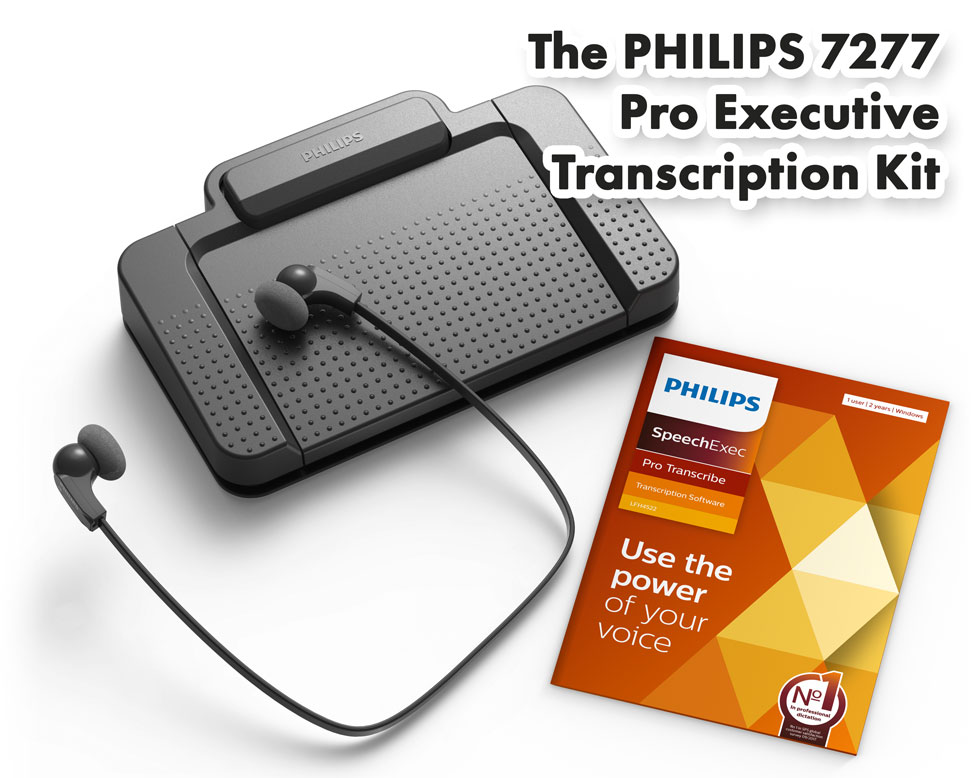 Philips 7277 Pro Executive Transcription Kit Model #37503