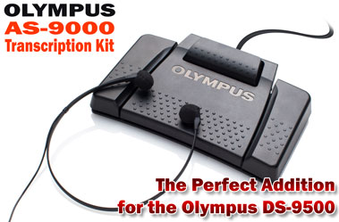 The Olympus AS-9000 Transcription Kit is the perfect addition to the DS-9500