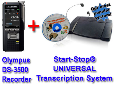 DS-3500 and Start-Stop Universal Transcription System