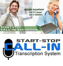 Call-In / Phone In Dictation Products