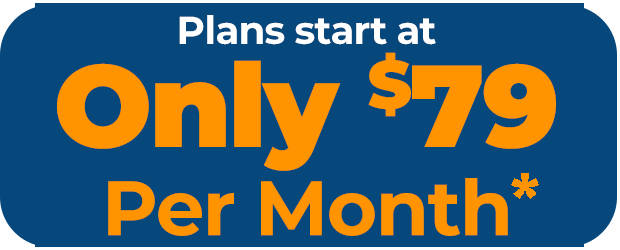 Plans start at Only $79 Per Month plus a $525 one-time implementation fee.