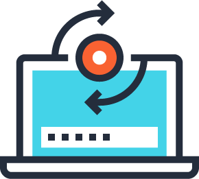 Icon visualizing network managment with the Web SCP