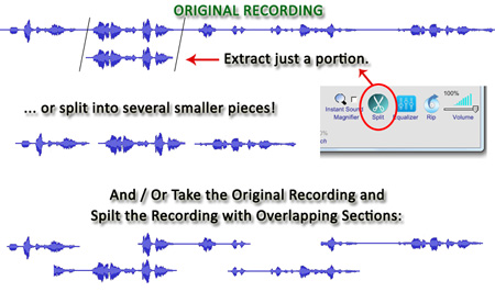 Start-Stop Omniversal Audio File Extraction