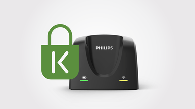 Philips uses Kensington lockdown.