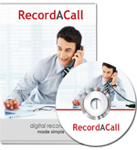 Photo of the RecordACall Software Program and CD