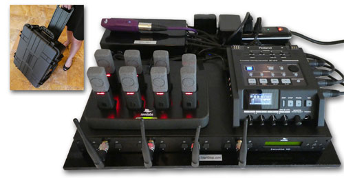 Start-Stop PUMA Secure Portable WIRELESS 8-Channel Conference Recording/Transcription System