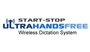 Start-Stop Ultra Hands Free Wireless Dictation System