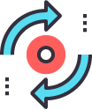 Icon visualizing software updating with the Web SCP