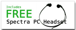 Free Spectra PC Headset with purchase