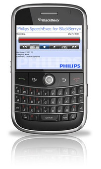 Philips LFH7455 Mobile Recorder for BlackBerry.