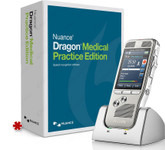 Nuance Dragon Medical Practice Edition 4 with Philips DPM-8000 Pocket Memo (*box is for display purpose only).