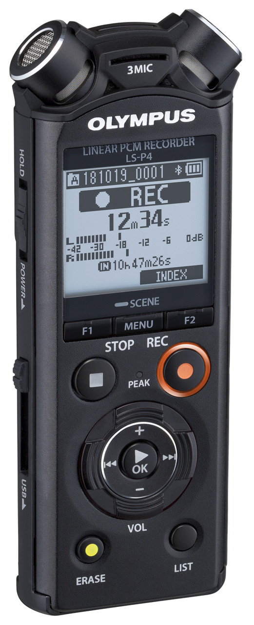Olympus LS-P4 Linear PCM Recorder Black for sale online 
