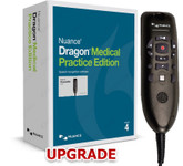 Nuance Dragon Medical Practice Edition 4 UPGRADE with PowerMic III
(Note DMPE 4 Box shown for display purpose only. Upgrade will be sent as a digital download to your email.)