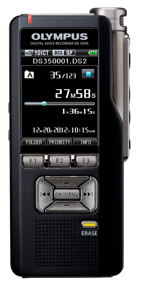 Olympus DS 3500 Digital Dictation Voice Recorder Kit