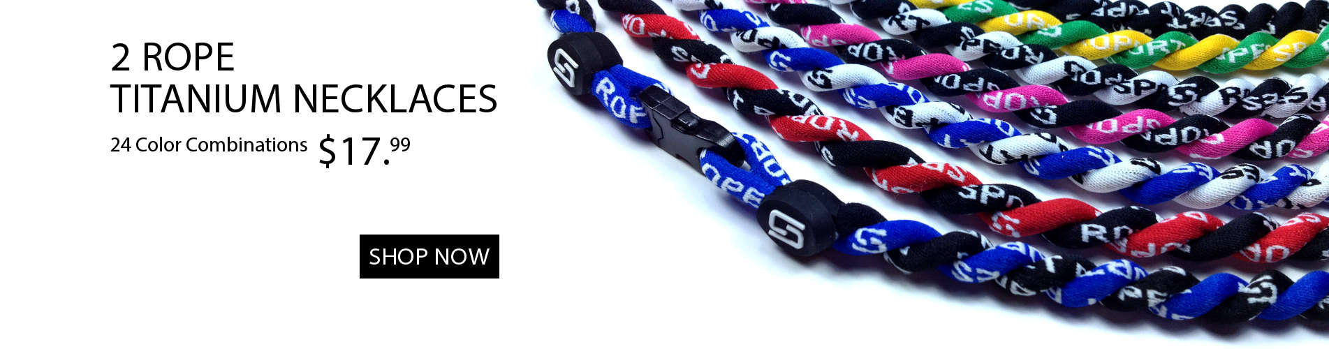 Sport Ropes Titanium Necklace, Baseball Necklace