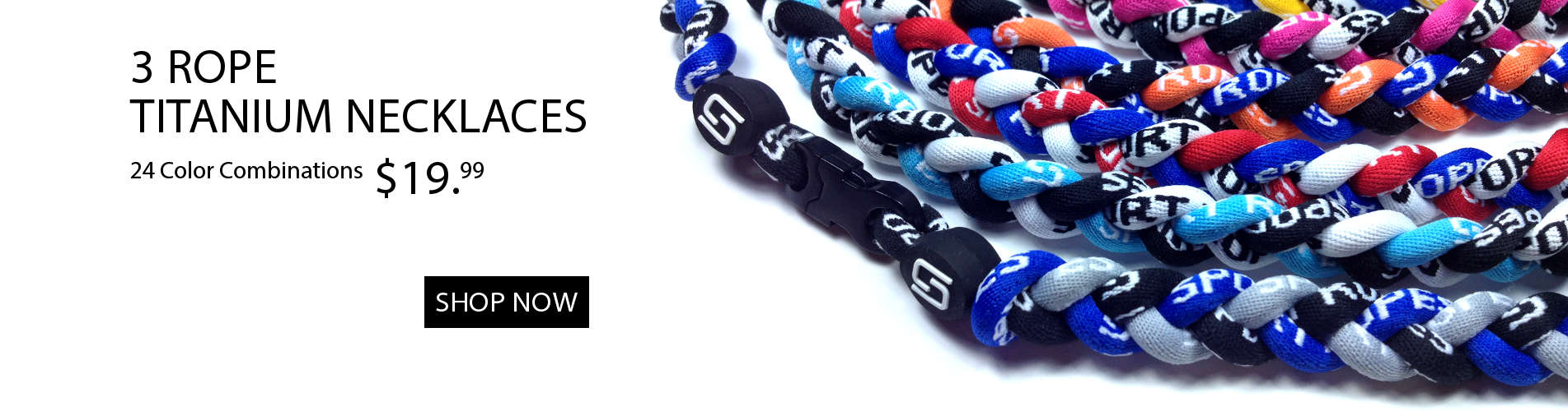 Sport Ropes Titanium Necklace, Baseball Necklace