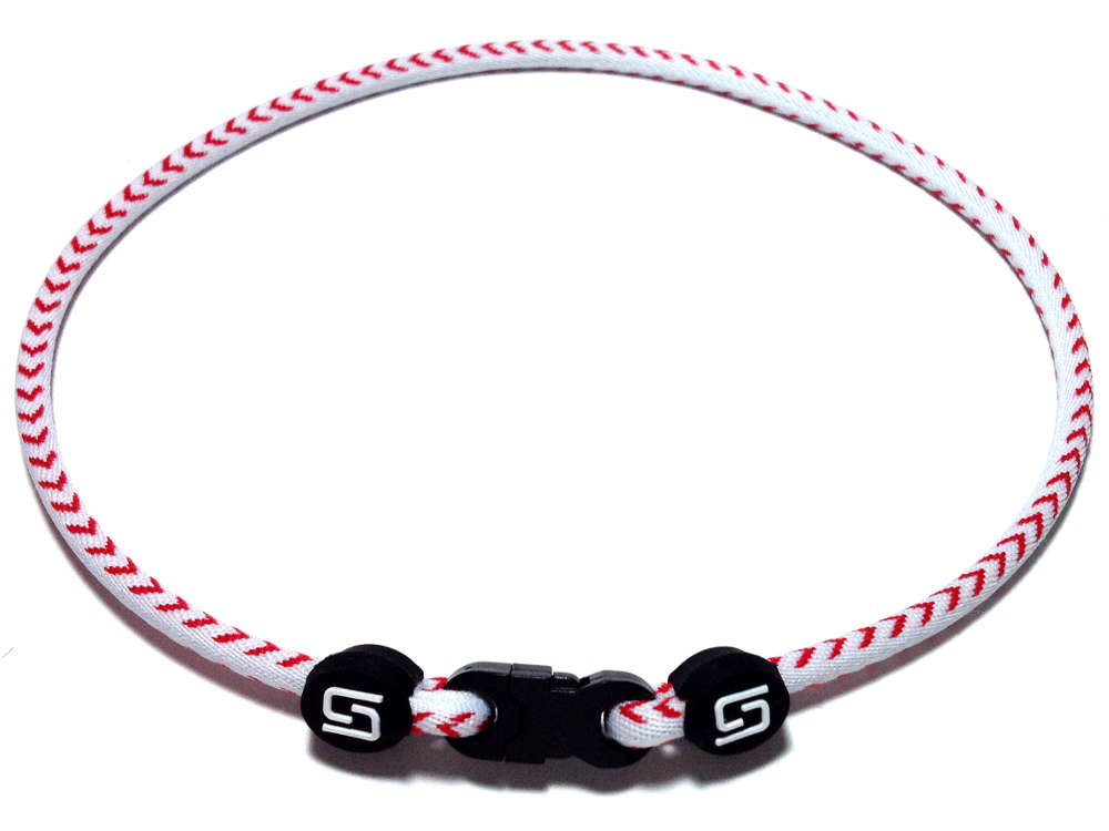 Double Titanium Necklace (Red/White) - Sport Ropes