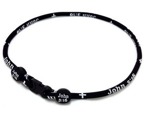 1 Rope Titanium Necklace (John 3:16)