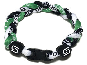 3 Rope Titanium Bracelet (Green/Black/White)