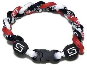 3 Rope Titanium Bracelet (Red/Black/White)