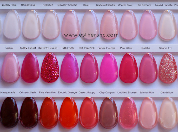 CND Shellac Color Chart — Esther's Nail Corner