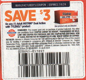 Motrin Adult Dual Action with Tylenol exp Sat 7/6/24 SV 6-9 (save $3.00)