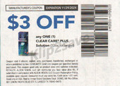 Clear Care Plus 12oz+ exp Fri 11/29/24 SV 10-20 (save $3.00)