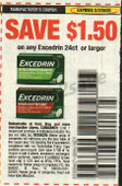 Excedrin 24ct+ exp Sun 2/2/25 SV 1-5 (save $1.50)