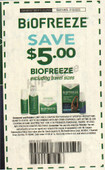 Biofreeze exp Sat 2/15/25 SV 1-5 (save $5.00)