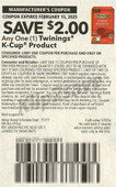 Twinings K-cup exp Sat 2/15/25 SV 1-5 (save $2.00)