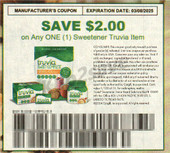 Truvia Sweetener exp Sat 3/8/25 SV 1-5 (save $2.00)