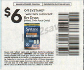 Systane Lubricant Eye Drops 10ml Twin Pack exp Tue 8/12/25 SV 7-13 (save $6.00)