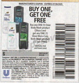 Dove Men+Care Body Wash 13.5oz+ wyb Body Wash 20oz+ Max Value $10.99 exp Sat 7/26/25 SV 7-13 (free)