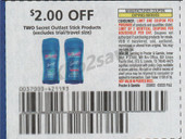 Secret Outlast Stick Products exp Sat 8/30/25 SV 8-3 (save $2.00 wyb 2)