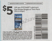 Systane Lubricant Eye Drops Twin Pack 5ml+ exp Tue 9/23/25 SV 8-24 (save $5.00)