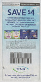 Tena Various Products exp Sun 9/7/25 SV 8-24 (save $4.00)