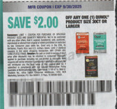 Qunol 30ct+ exp Tue 9/30/25 SV 9-7 (save $2.00)
